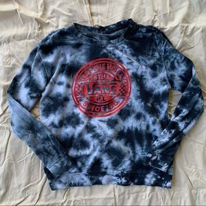 Vans Off The Walls Tie Dye Pullover Sweatshirt Size Small